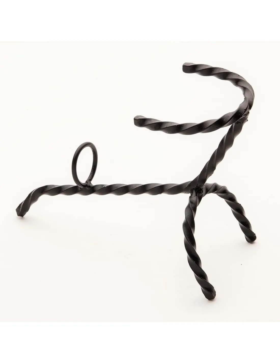 Soporte de hierro trenzado para cuernos (25 x 15 cm.)