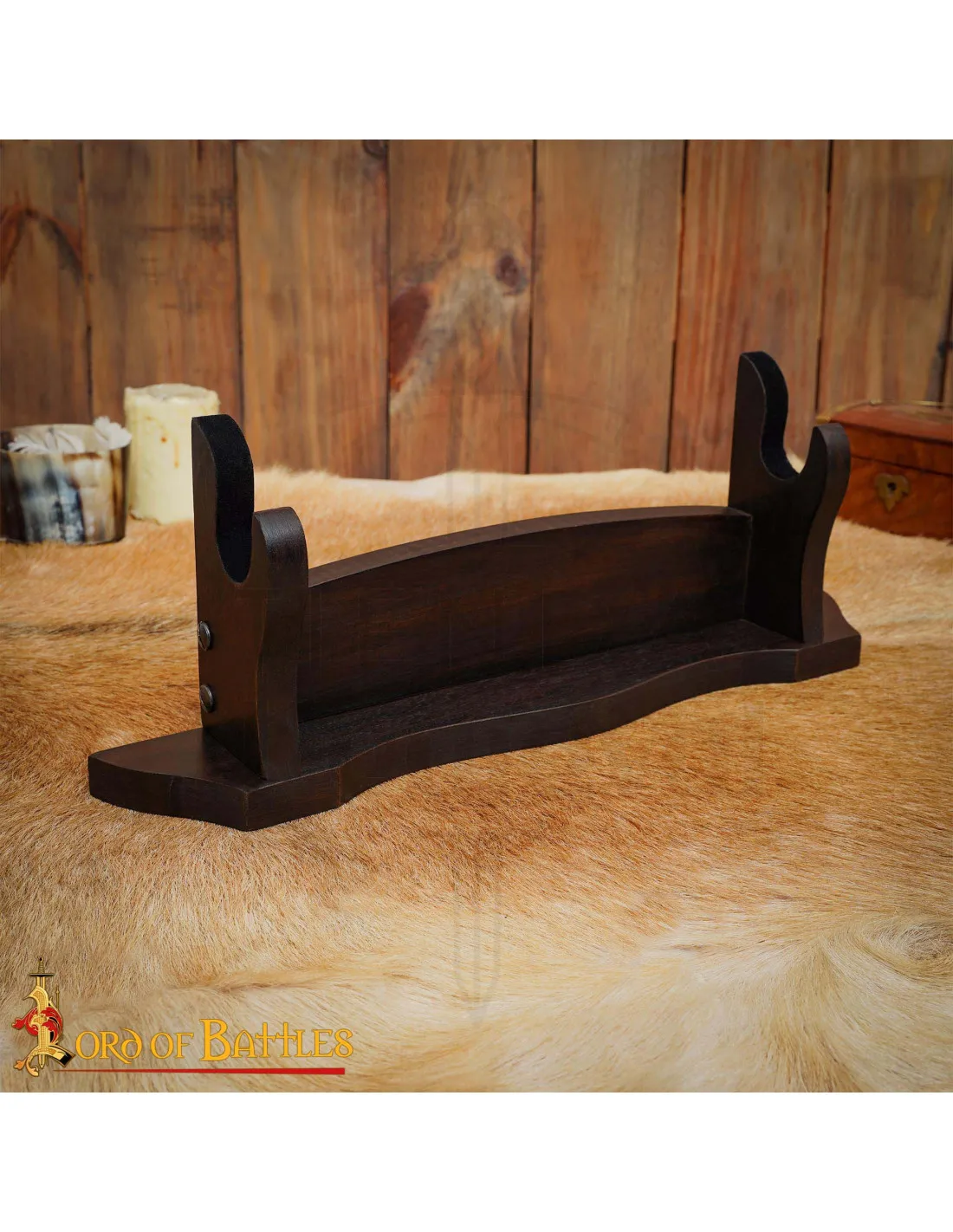 Soporte de madera para espadas (44 cm.)