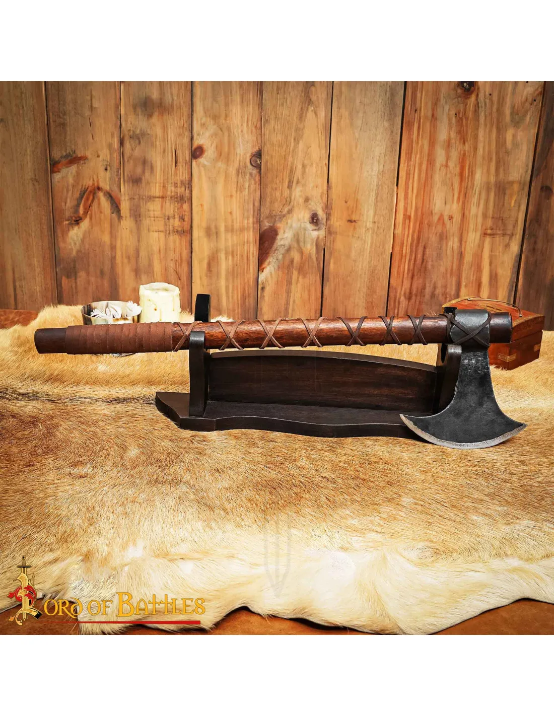 Soporte de madera para espadas (44 cm.)