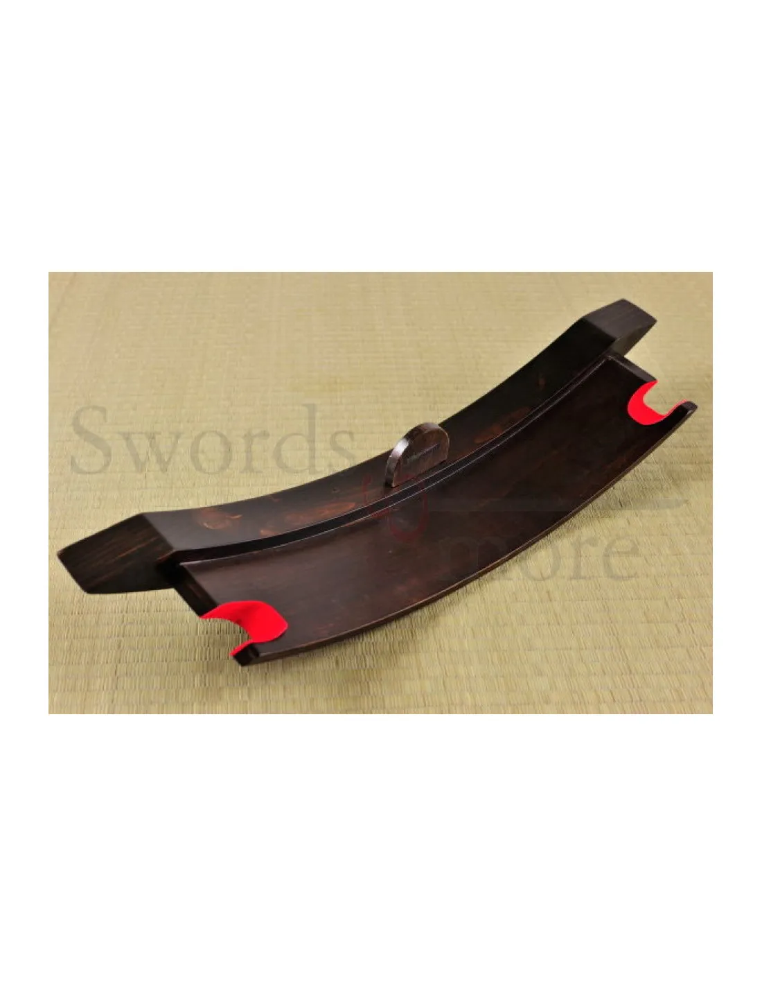 Soporte para colgar 1 katana, madera oscura (54x12,5 cm.)