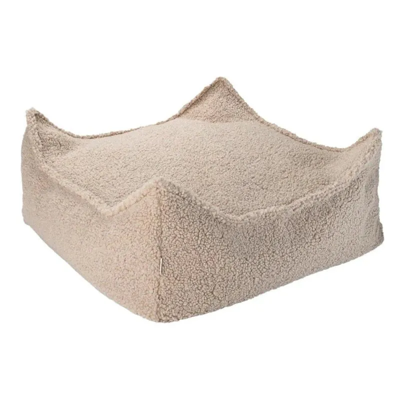 SQUARE OTTOMAN  TEDDY  BISCUIT