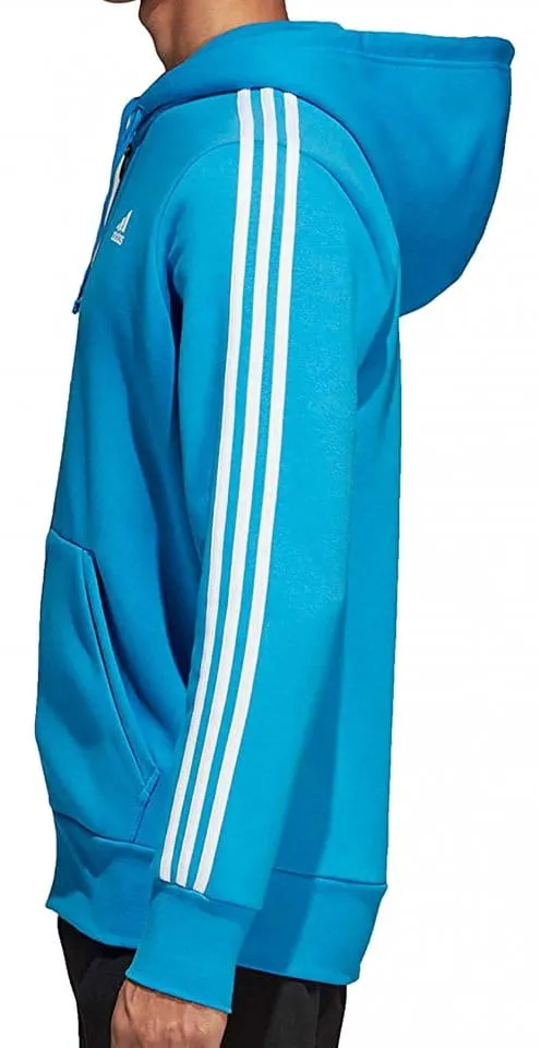SUDADERA CON CAPUCHA ADIDAS SPORTSWEAR ESSENTIALS 3STRIPES FZ BRUSHED