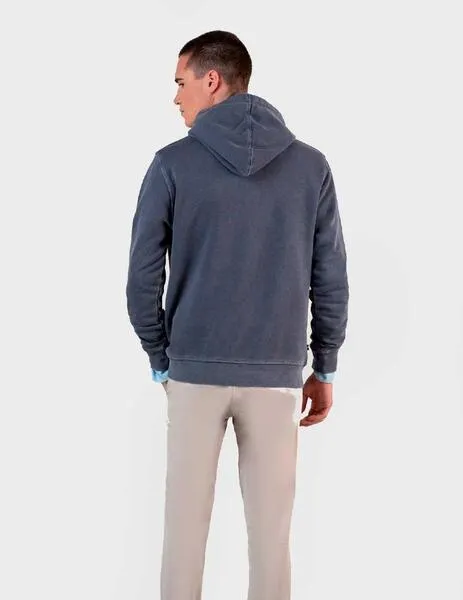 Sudadera El Ganso Capucha azul para hombre