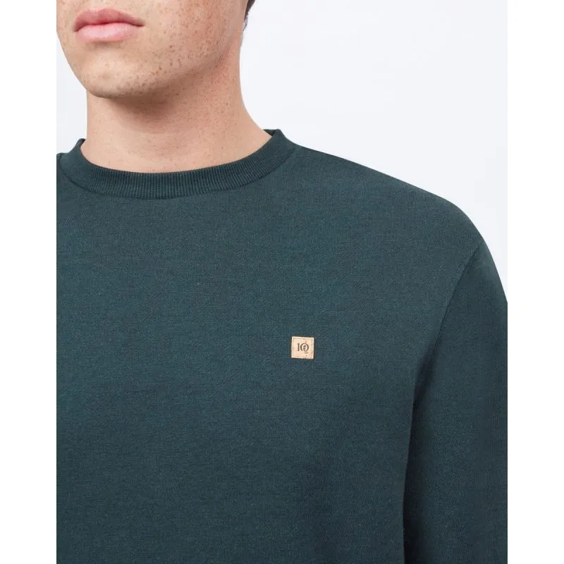 Sudadera Tentree Treefleece Classic Crew para hombre (verde bosque oscuro)