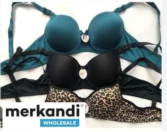 Sujetadores de mujer con variedad de colores disponibles para el mercado mayorista de Turquía.