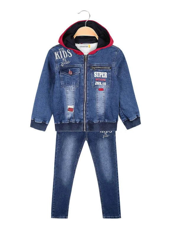 Super Brother Conjunto vaquero de 3 piezas para niño