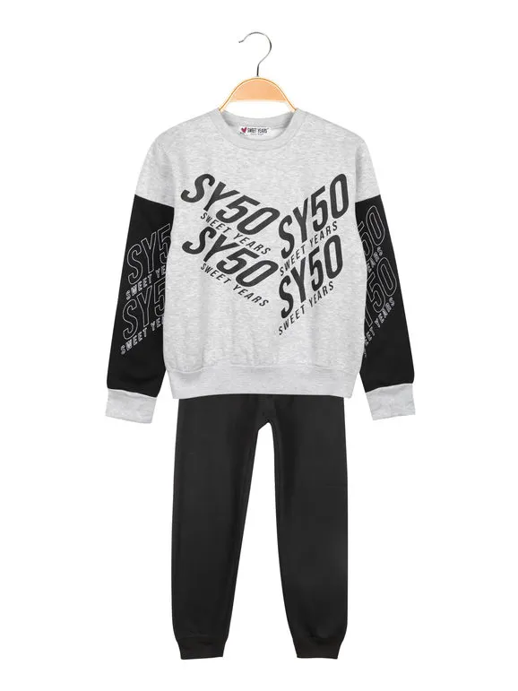 Sweet Years Conjunto de 2 piezas para niño, sudadera y pantalón
