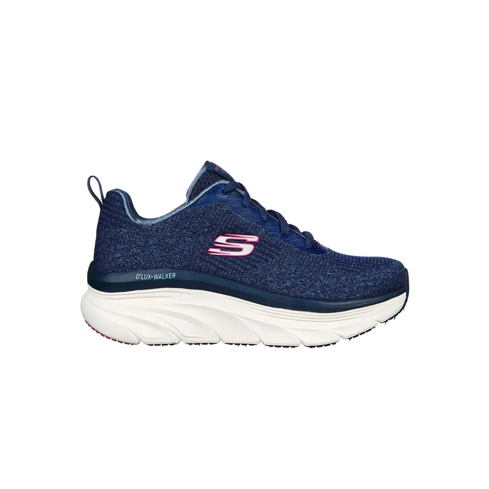 TENIS MUJER SKECHERS D LUX  WALKER DAILY BEAUTY  AZUL