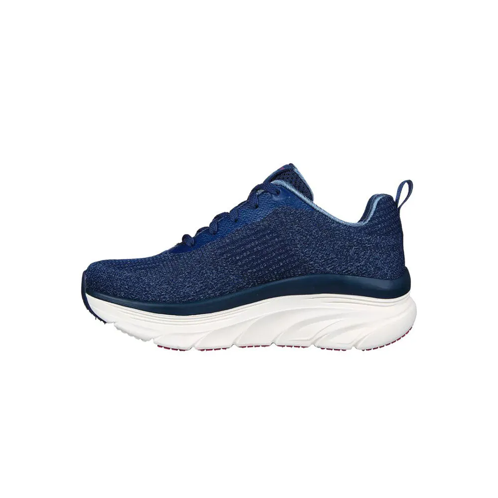 TENIS MUJER SKECHERS D LUX  WALKER DAILY BEAUTY  AZUL
