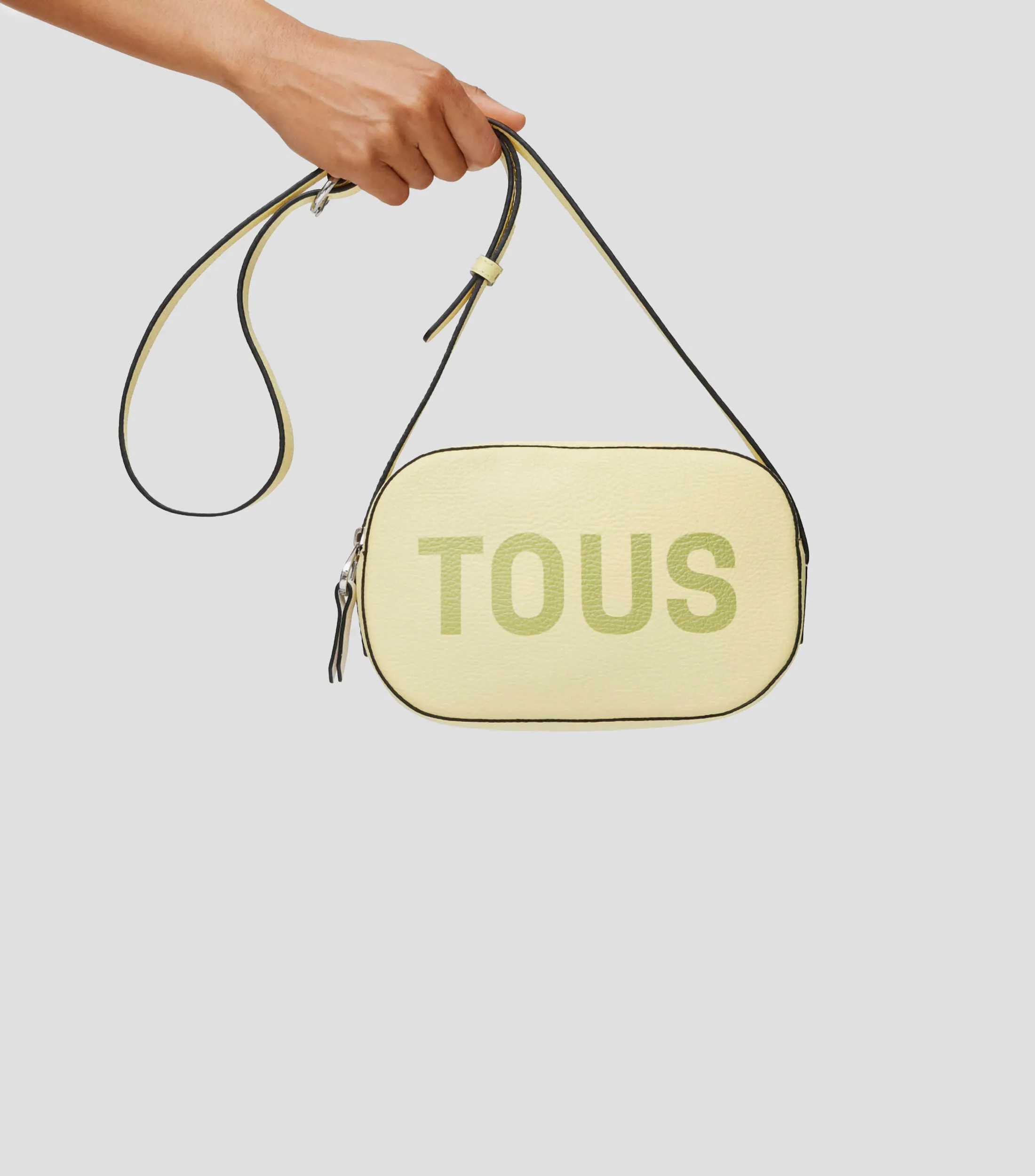 Tous Bolso crossbody amarillo en piel vacuna Lynn estampado Mujer