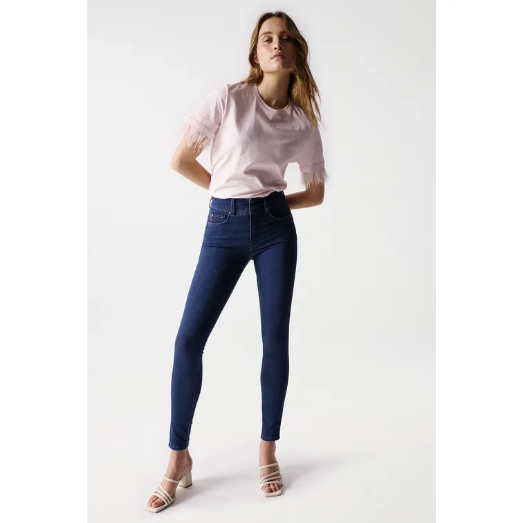 VAQUERO SECRET PUSH IN SKINNY SOFT TOUCH MUJER SALSA