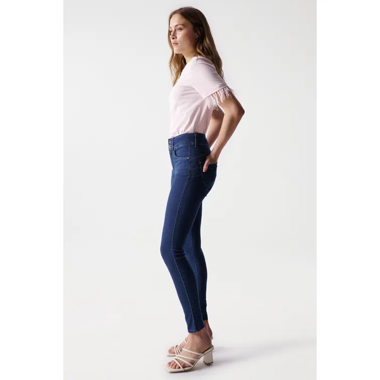 VAQUERO SECRET PUSH IN SKINNY SOFT TOUCH MUJER SALSA