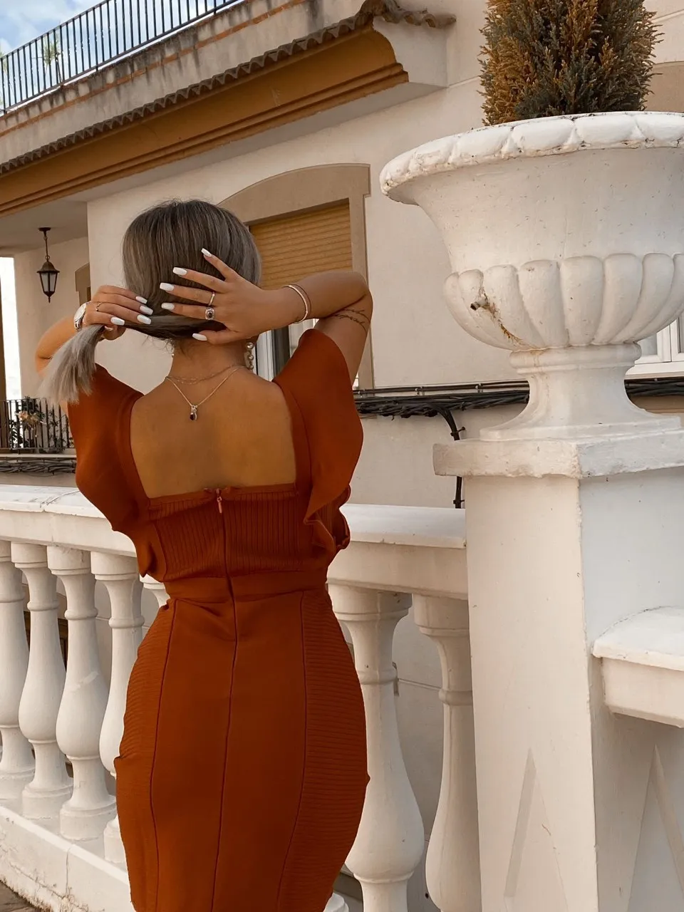 Vestido cortito y con escote