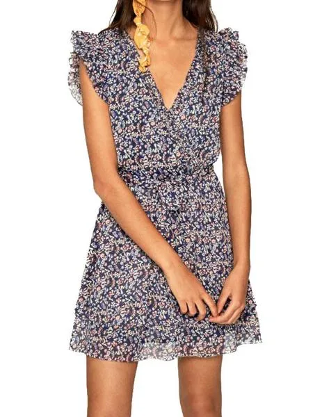 vestido pepe jeans estampado corto jara