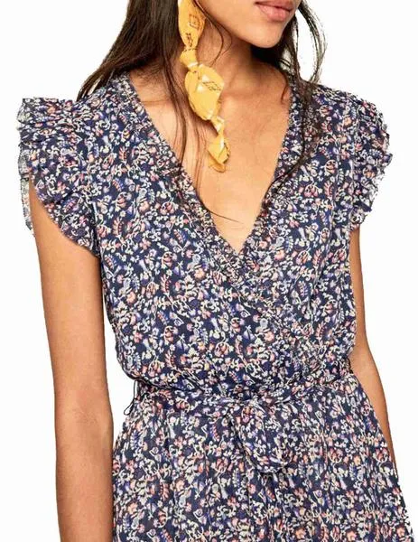 vestido pepe jeans estampado corto jara