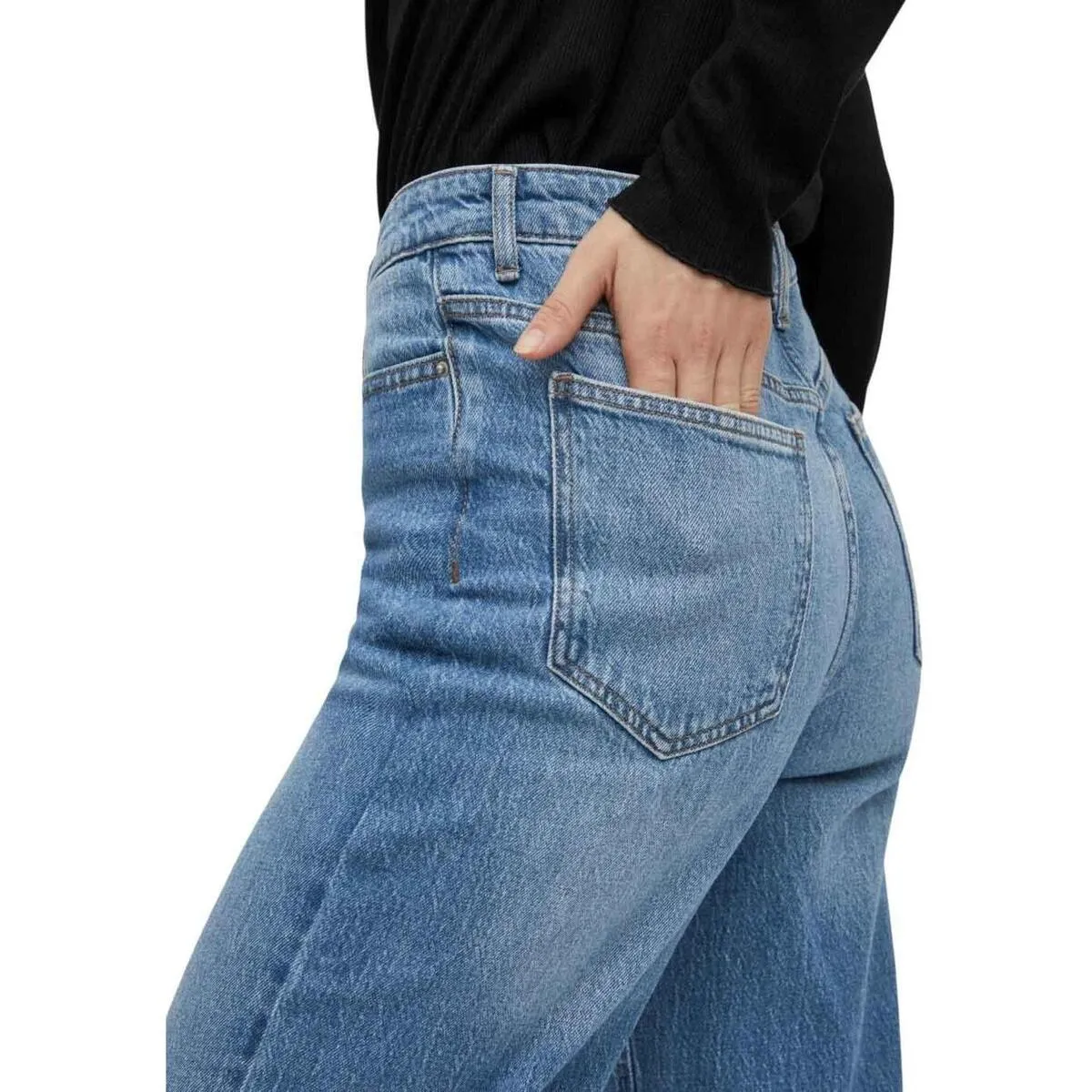 VIKELLY JAF HW STRAIGHT JEANS