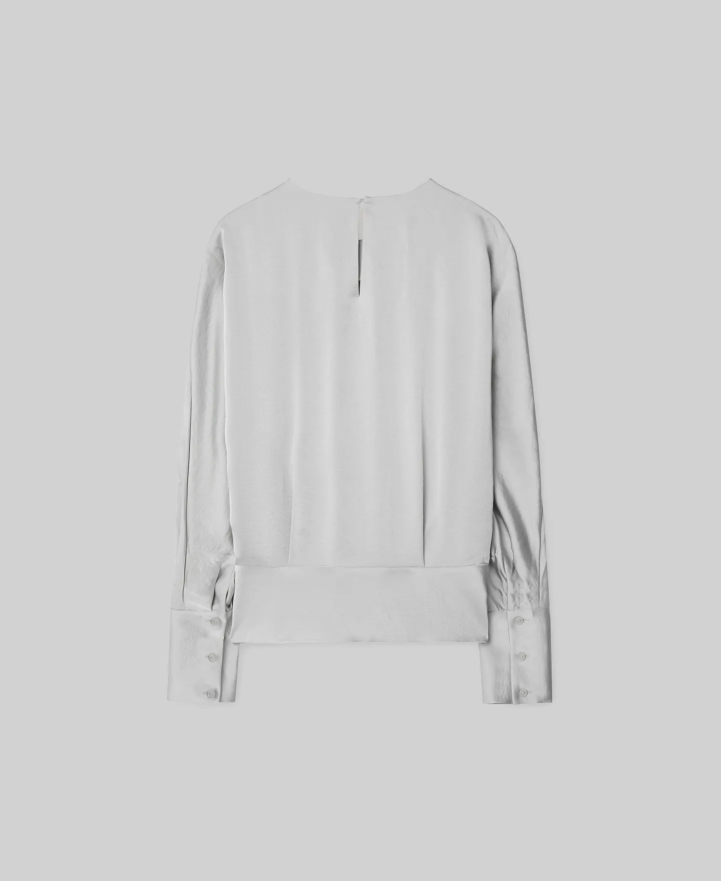 White ruffled collar blouse for women