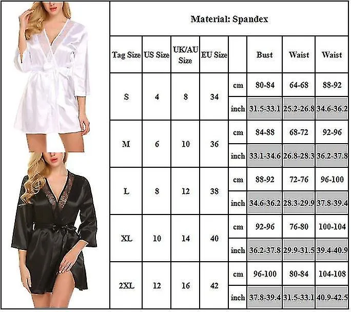 Women Sexy Robe Wedding Bride Bridesmaid Kimono Dressing Gown Sleepwear Bathrobe
