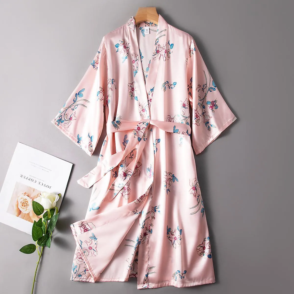 Women's Robe Silk Pajamas Women's Summer Bathrobe Pyjamas Autumn Bathing Suit Female Sleepwear Robes 2022 Clothes