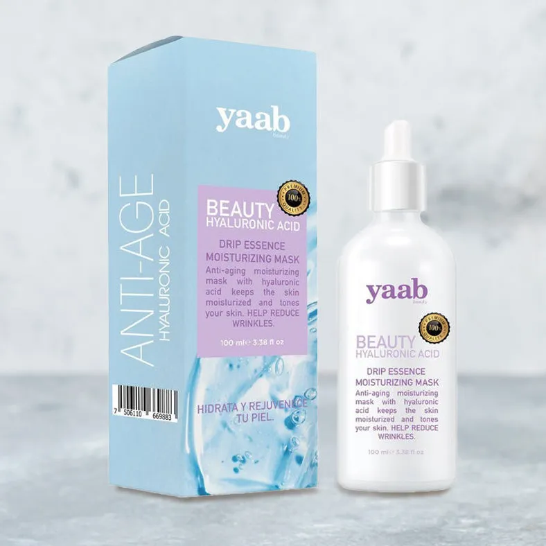 YAAB BEAUTY, SUERO ANTIEDAD CON CIDO HIALURóNICO, 30 ML