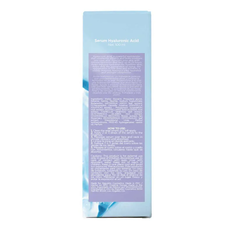 YAAB BEAUTY, SUERO ANTIEDAD CON CIDO HIALURóNICO, 30 ML