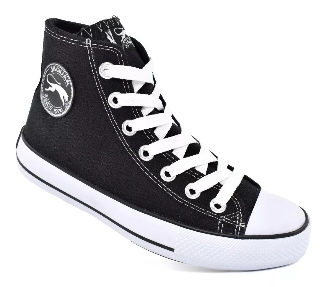 Zapatilla Botita Mujer Urbana Lona Moda Liviana Jaguar 8575