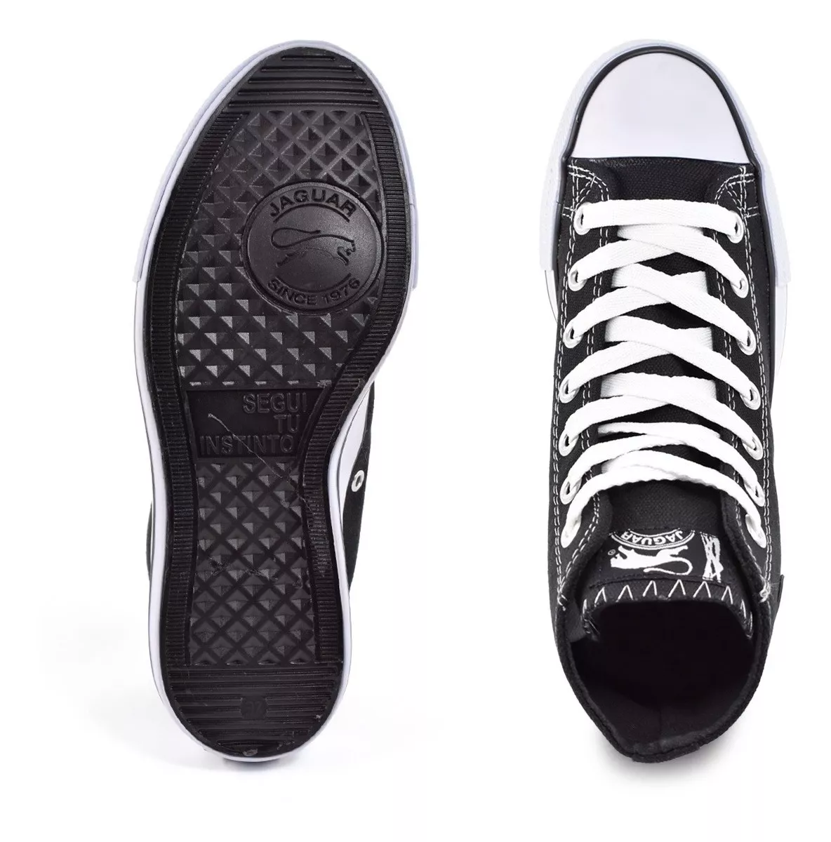 Zapatilla Botita Mujer Urbana Lona Moda Liviana Jaguar 8575