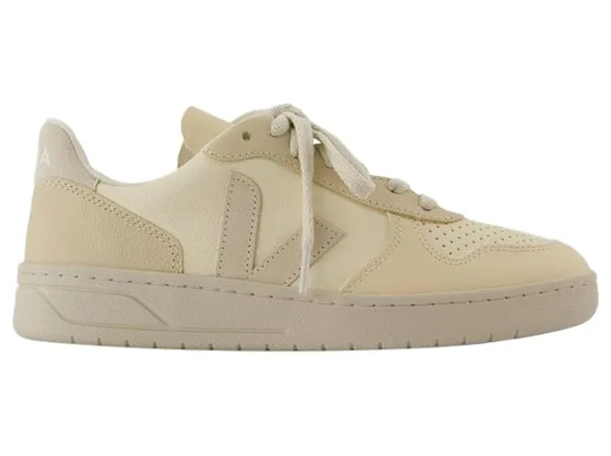 ZAPATILLAS V10  VEJA  CUERO  MARRóN CASTAñO 