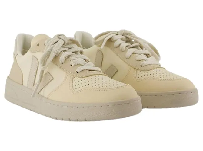 ZAPATILLAS V10  VEJA  CUERO  MARRóN CASTAñO 