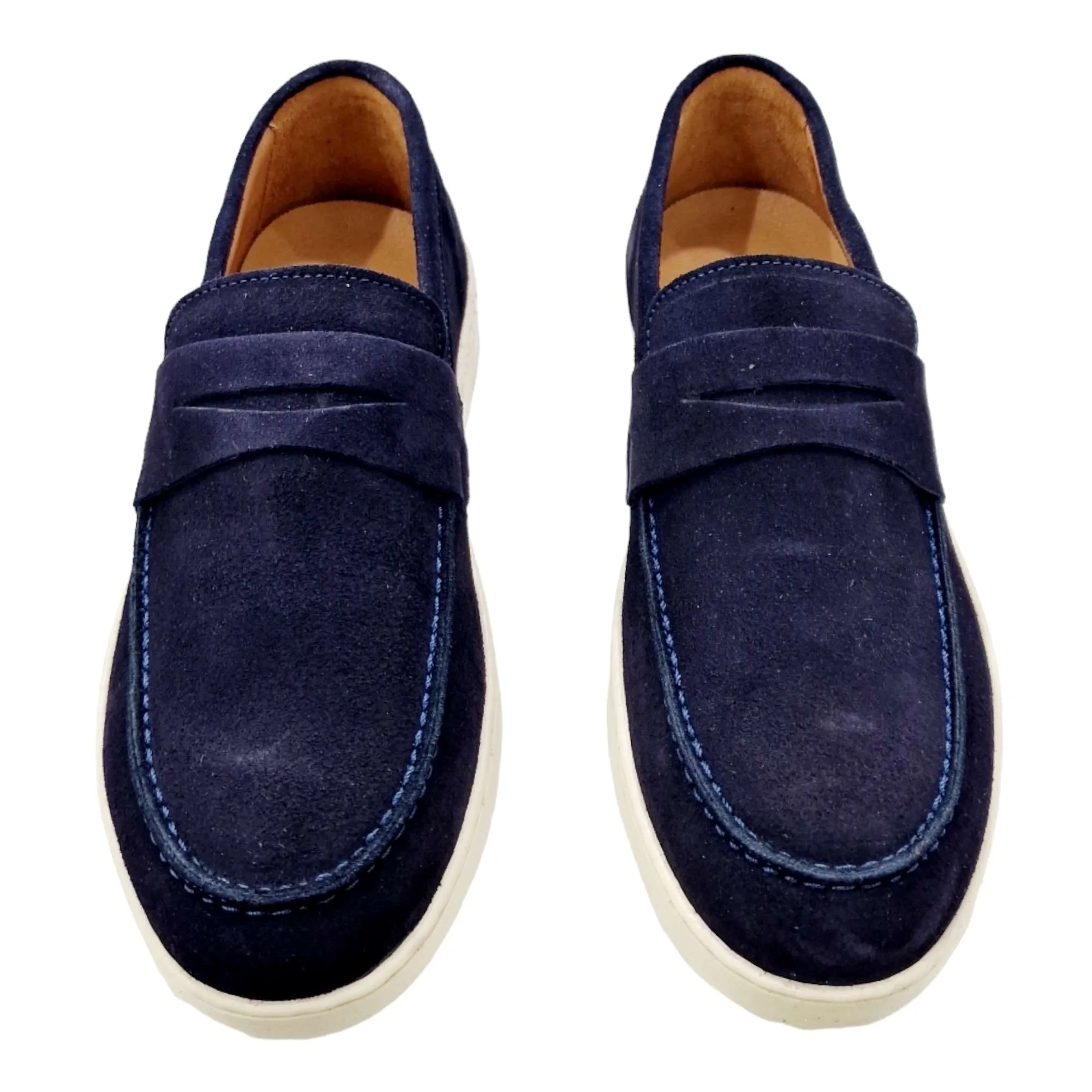 ZAPATOS MOCASÍN HOMBRE PIEL SUELA CASCO MARINO