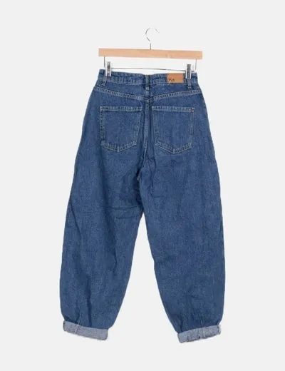 Zara Jeans azul denim slouchy