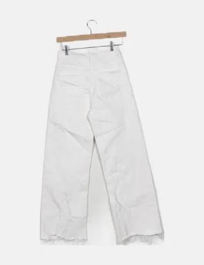 Zara Jeans culotte blanco