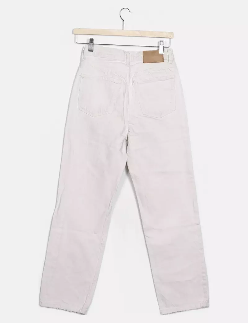 Zara Jeans denim blanco