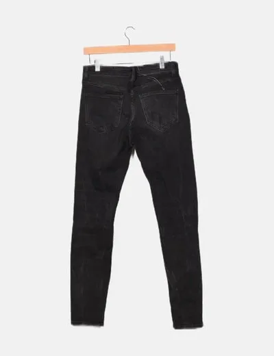 Zara Jeans skinny ripped negro