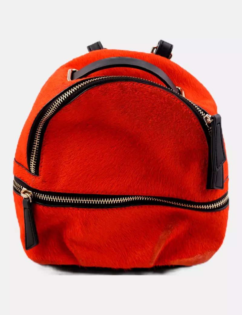 Zara Mochila mini naranja
